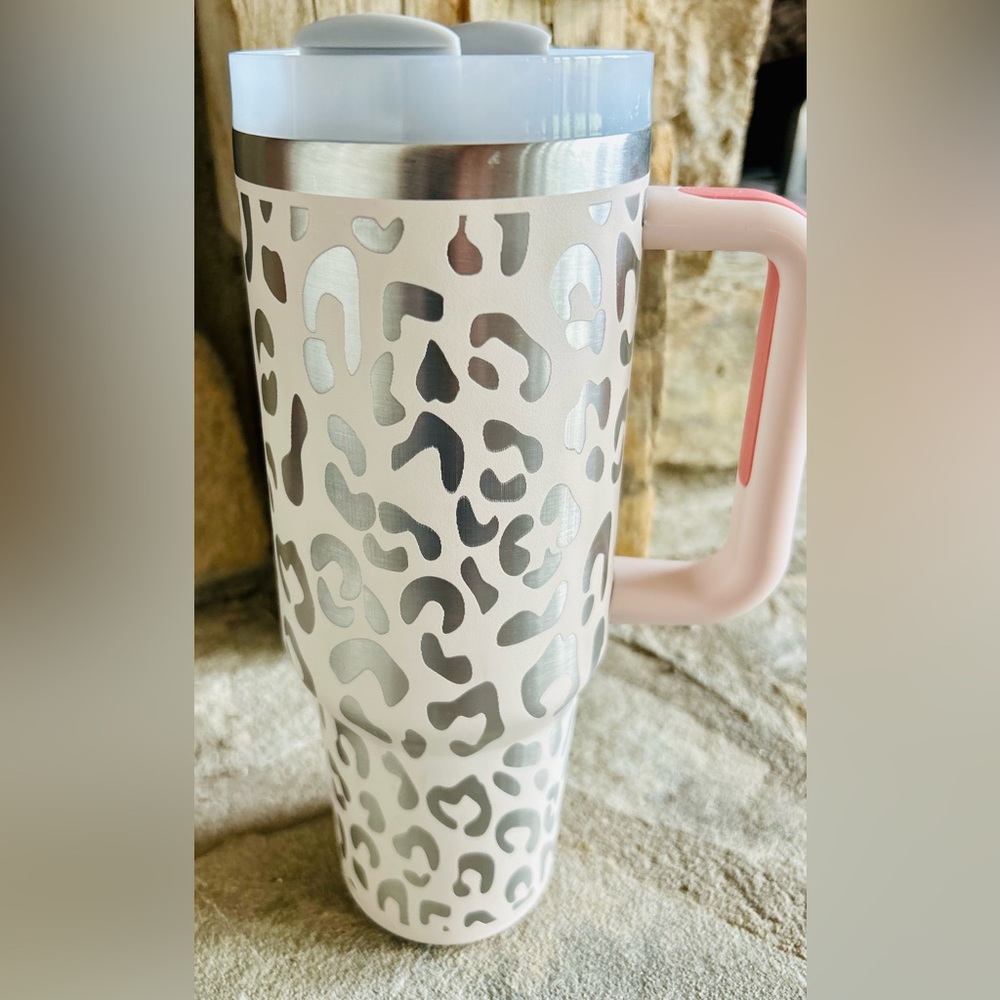 NEW! Leopard print tumbler!